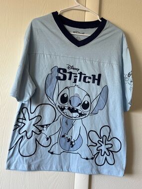 Disney Stitch Light Blue Tee size S